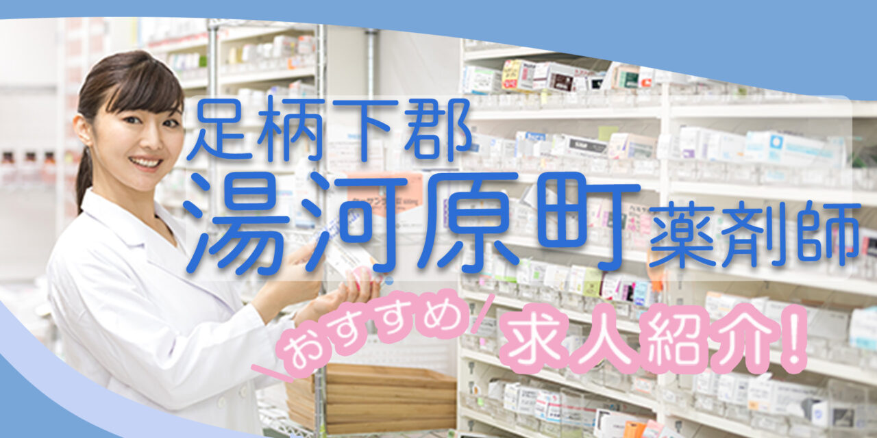 神奈川県足柄下郡湯河原町の薬剤師年収600万以上